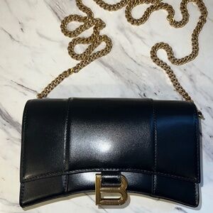Balenciaga Hourglass Crossbody Bag on Chain